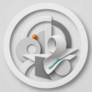 Abstract artists & art creation class logo