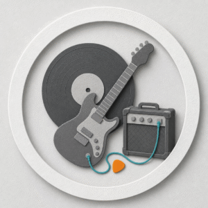 The Evolution of Rock and Roll class logo